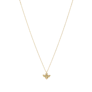 Bee Florai Necklace - Solid Gold