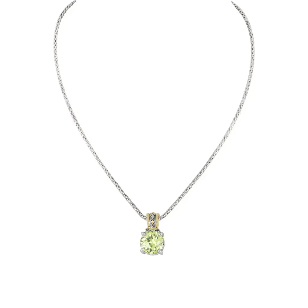 Beijos Cor - Round Cut Pendant Necklace
