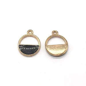 Black Round Semicircle