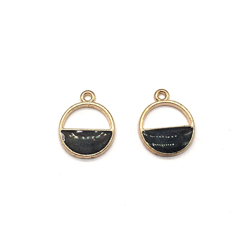 Black Round Semicircle
