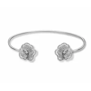Bloom Mini Flower Halo Diamond Bangle
