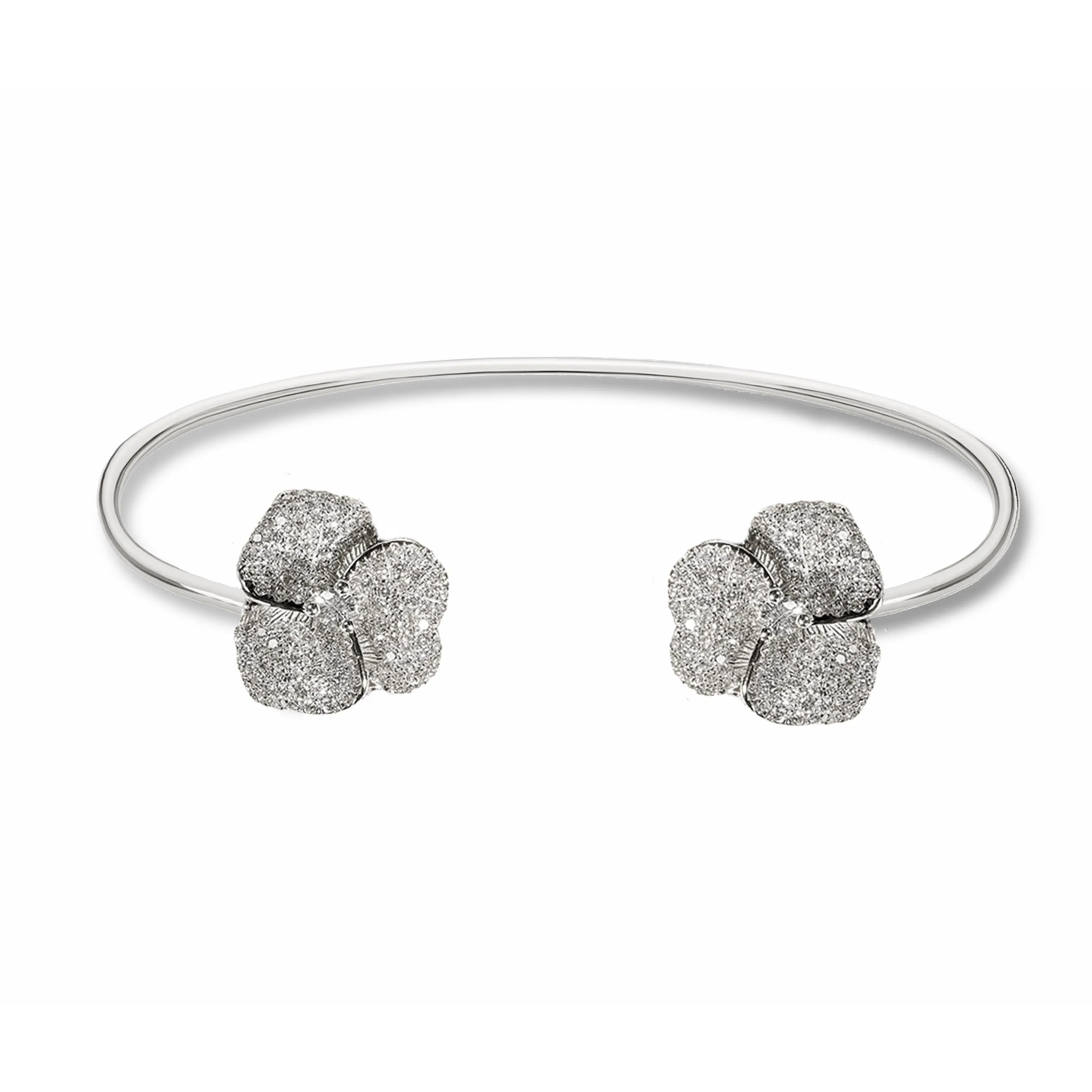 Bloom Small Flower Diamond Bangle