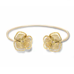 Bloom Small Halo Flower Diamond Bangle
