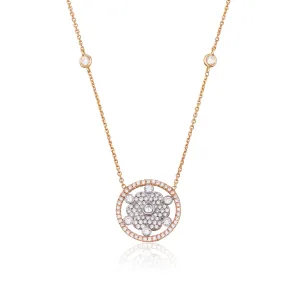 Blossom Delicate diamonds necklace with a dazzling flower pendant