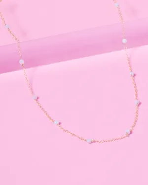BLUE LACE AGATE KATHY 14K GOLD FILLED NECKLACE