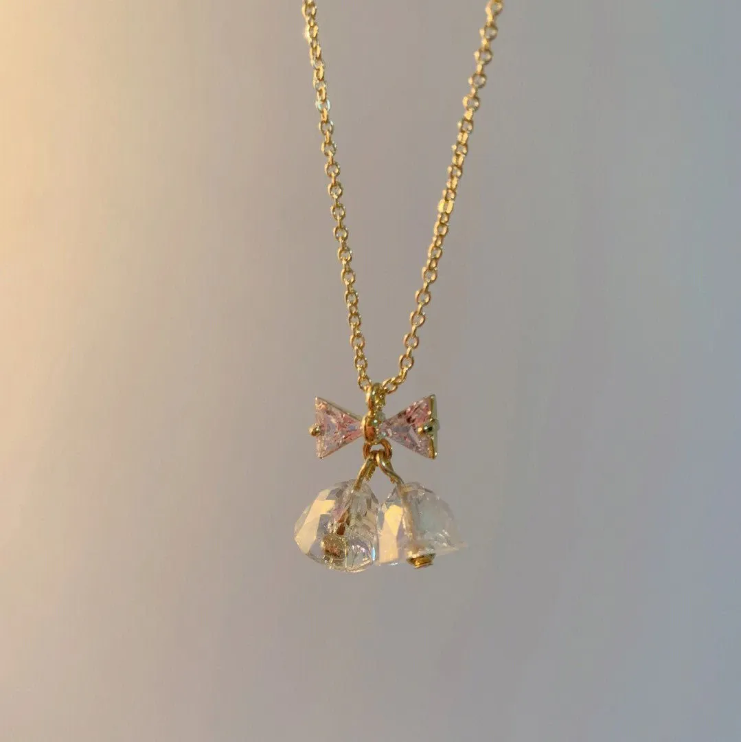 Bow and Bell Necklace