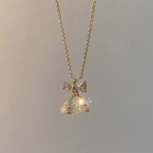 Bow and Bell Necklace