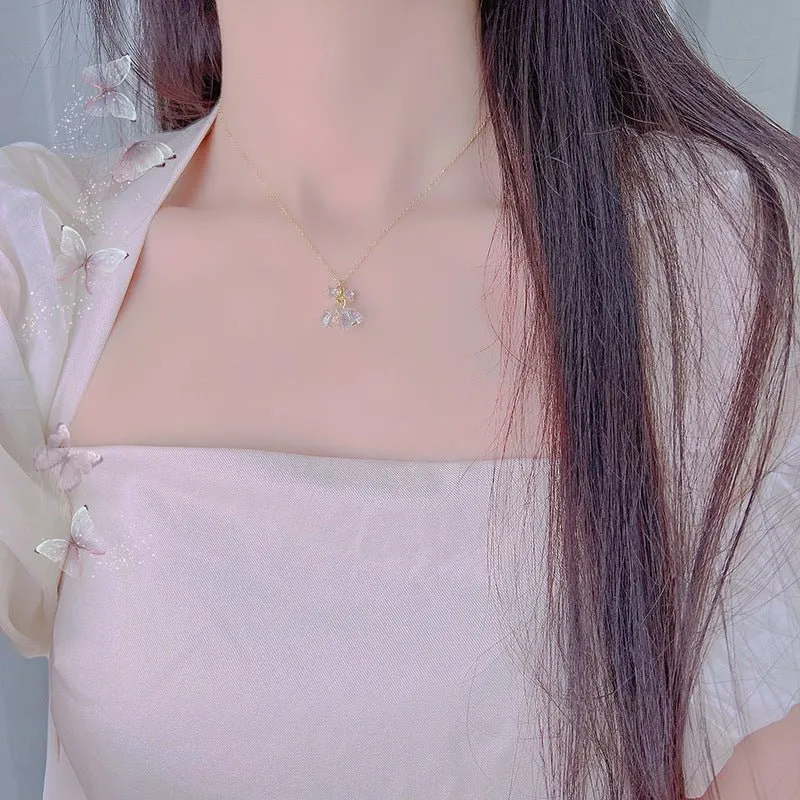 Bow and Bell Necklace