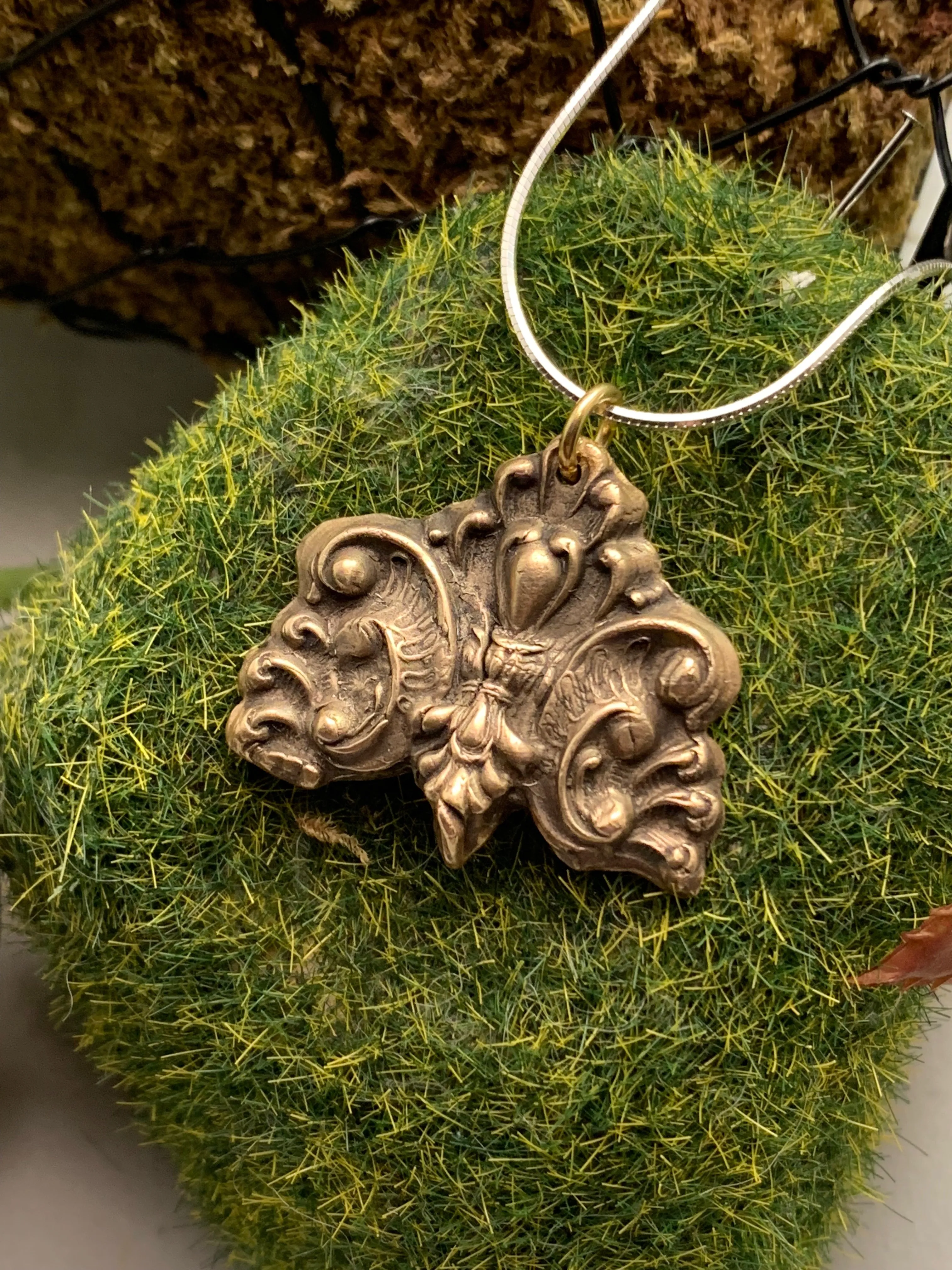 Bronze Flourish Pendant