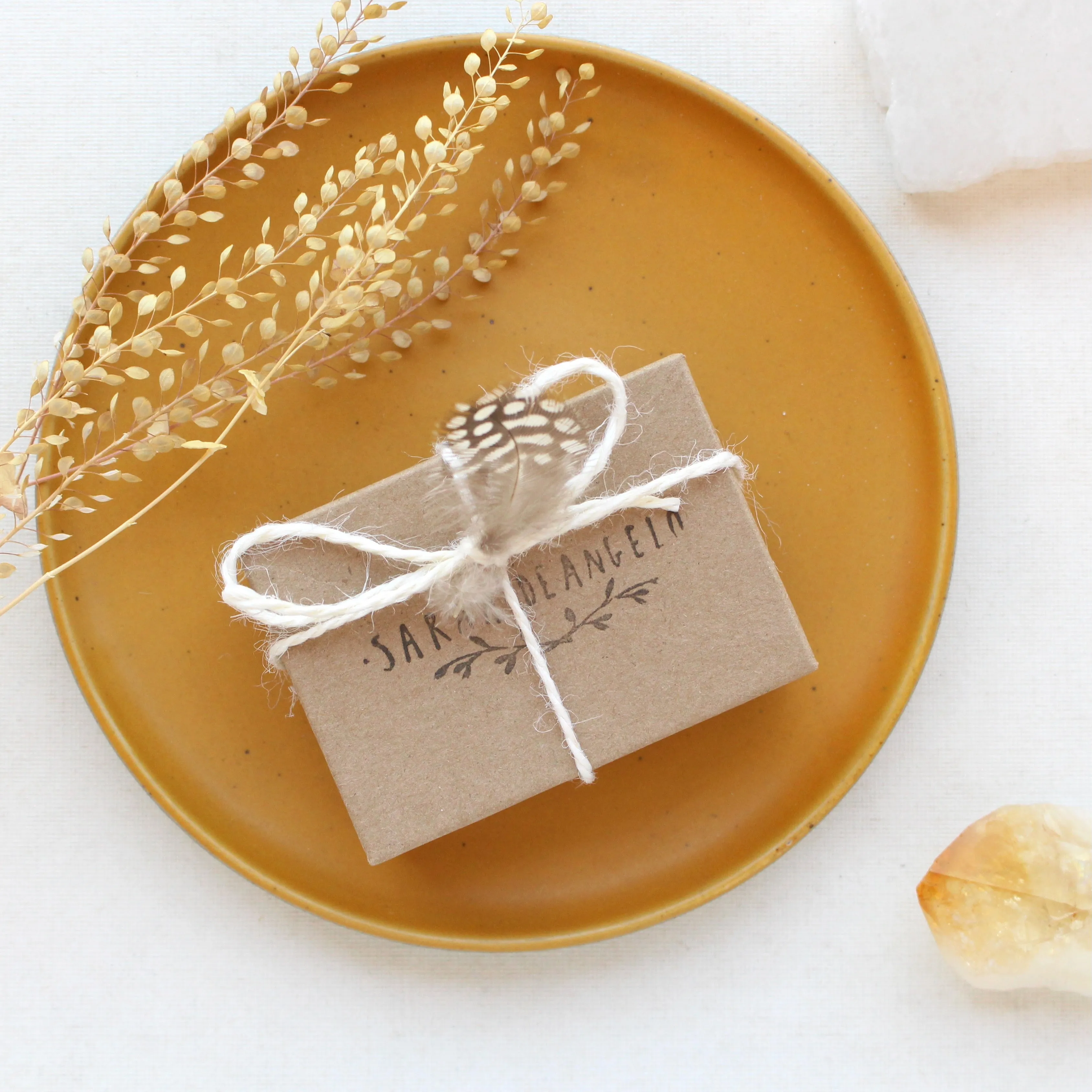 Bronze Layered Cactus Flower Necklace
