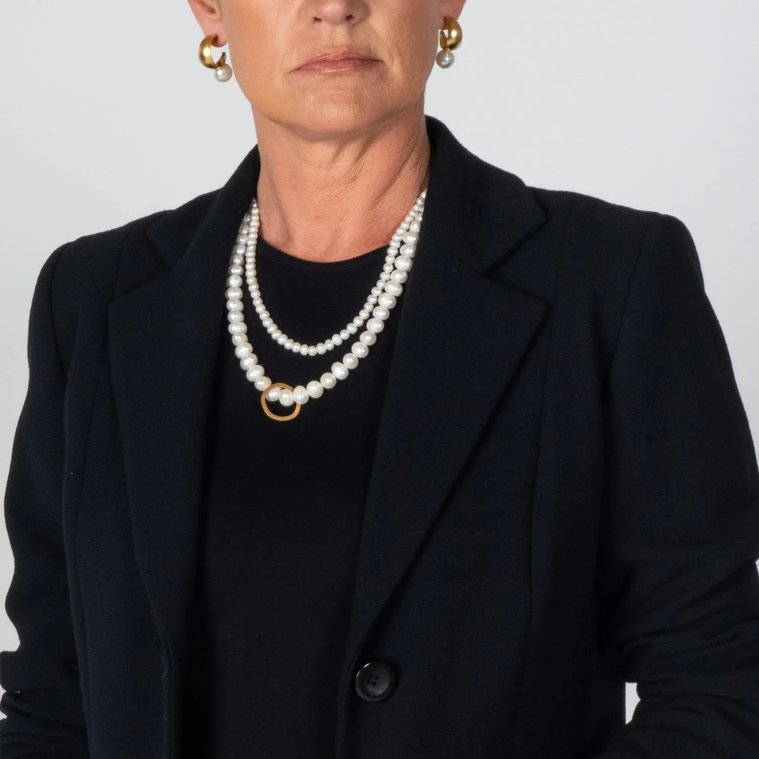 Brooke two strand pearl necklace