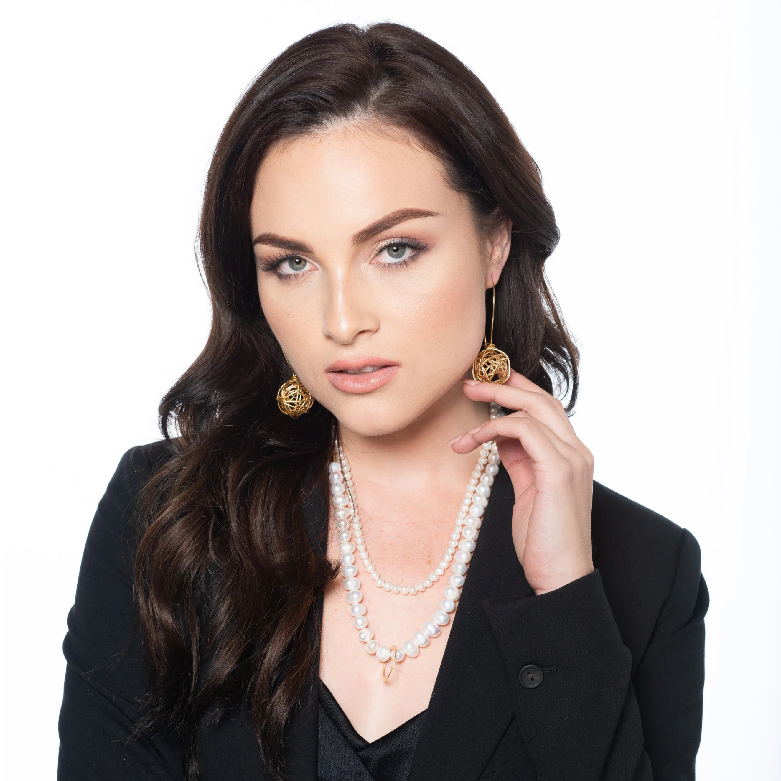 Brooke two strand pearl necklace