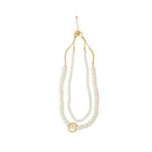 Brooke two strand pearl necklace
