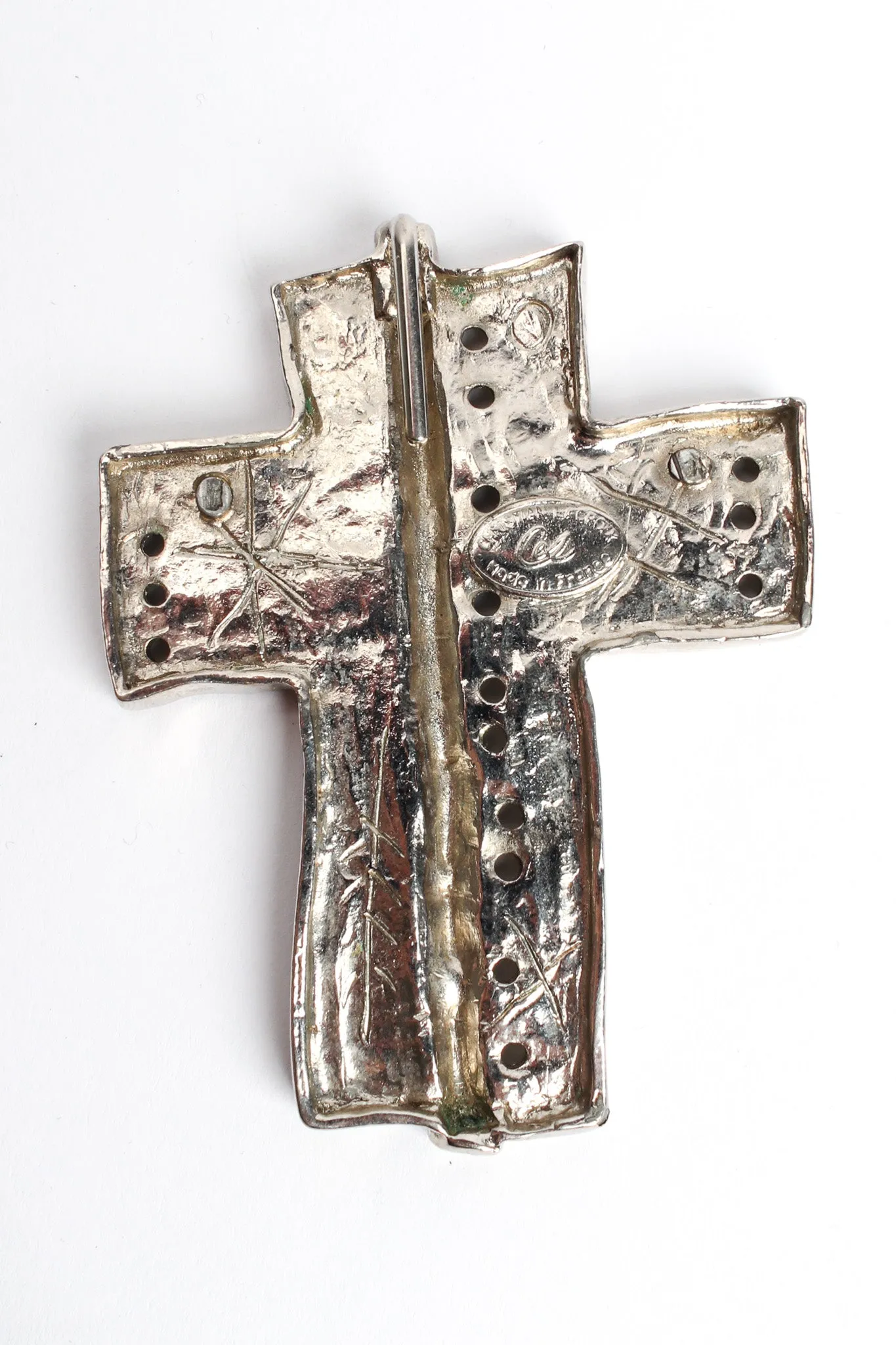 Brutalist Geo Cross Necklace