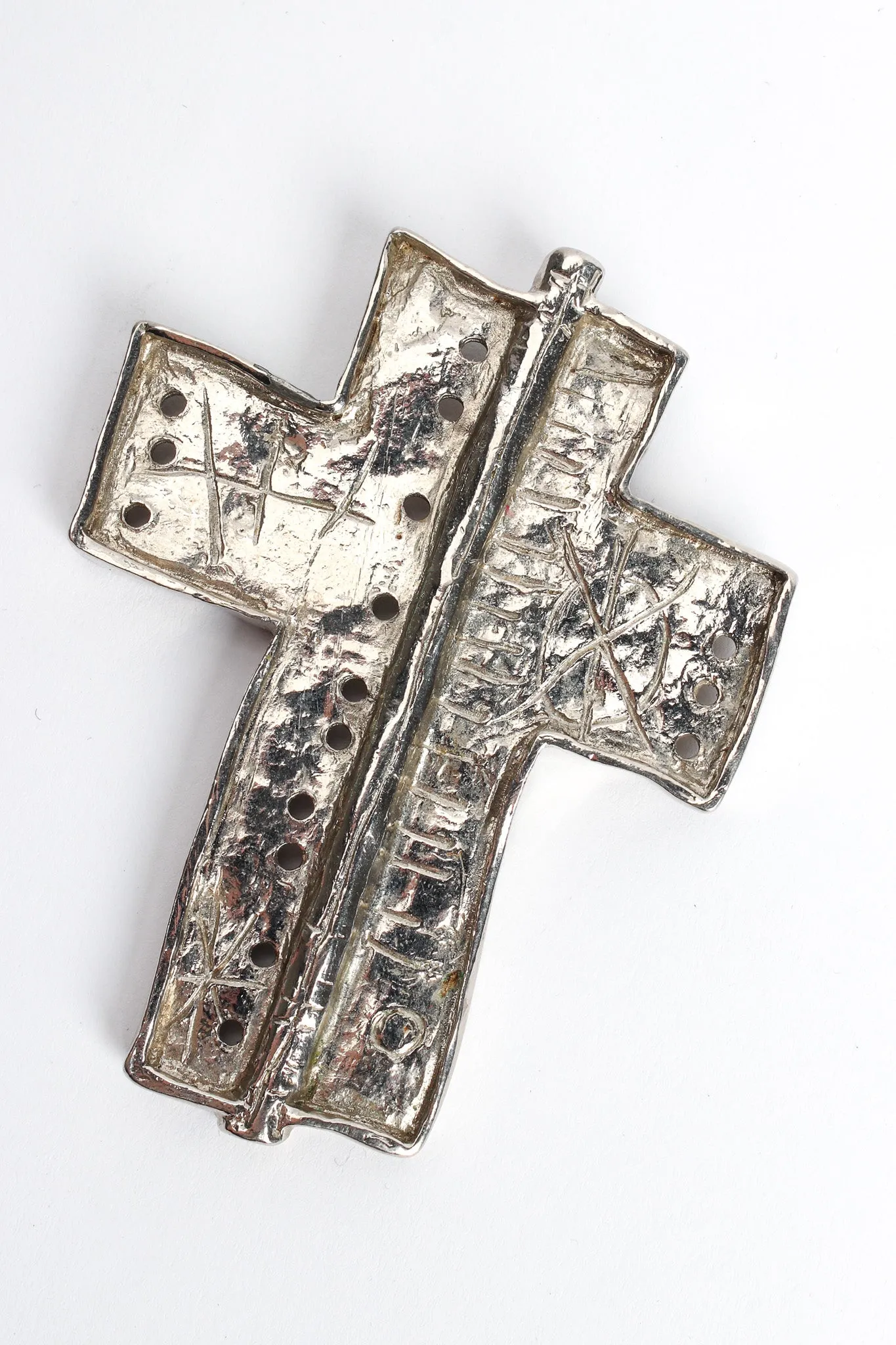 Brutalist Geo Cross Necklace