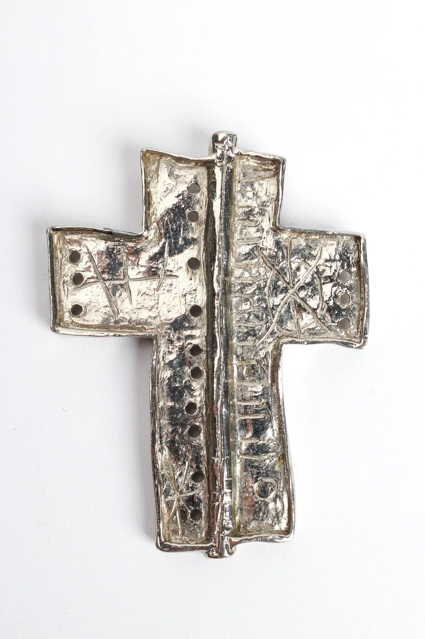 Brutalist Geo Cross Necklace