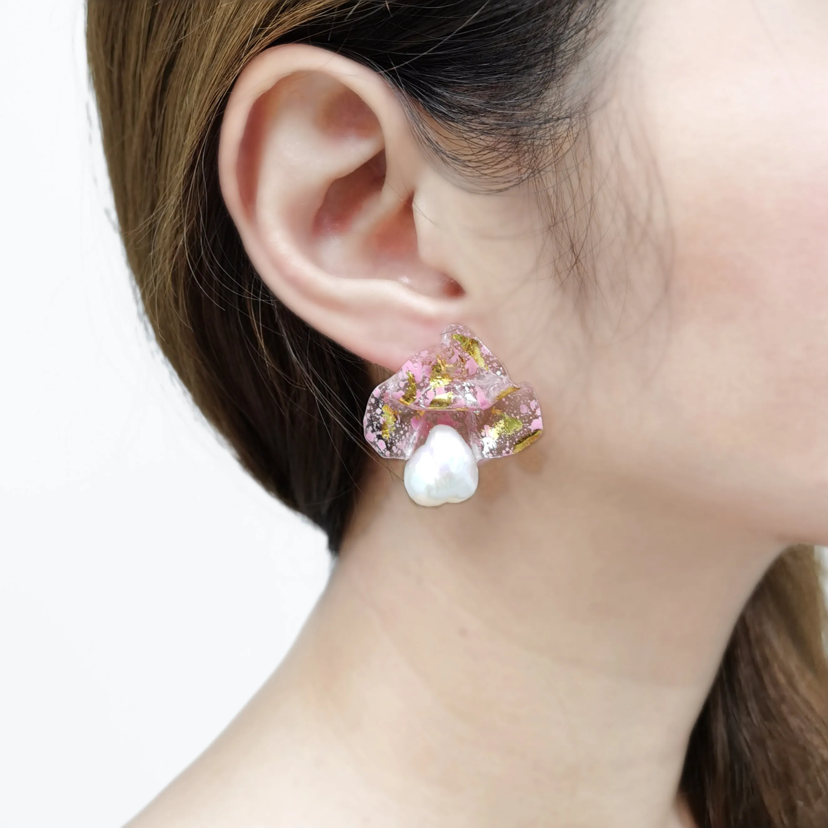 Butterfly Dream Spotted Pink Earrings