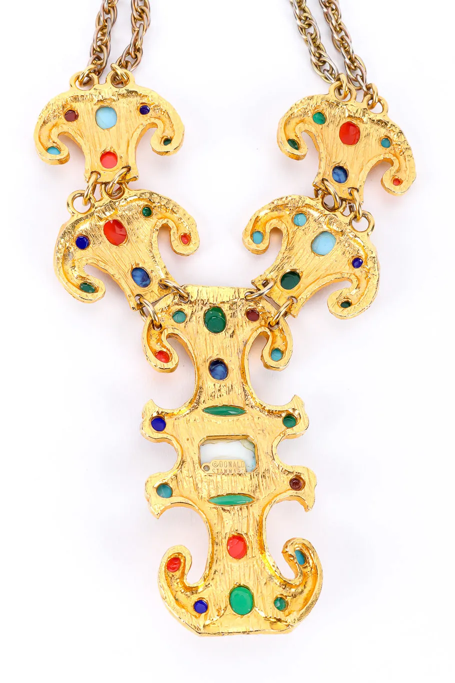 Cabochon Tablet Collar Necklace