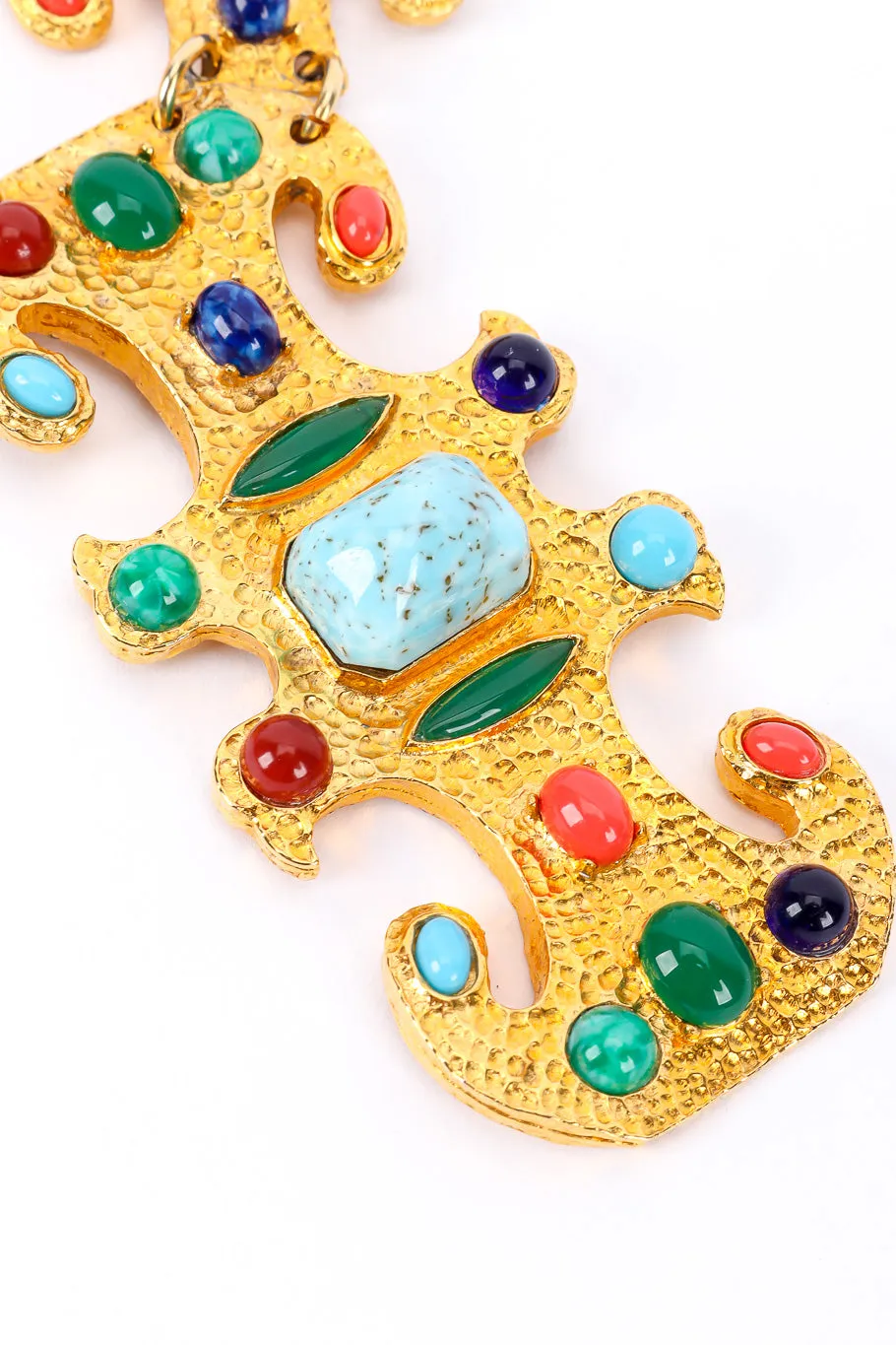 Cabochon Tablet Collar Necklace