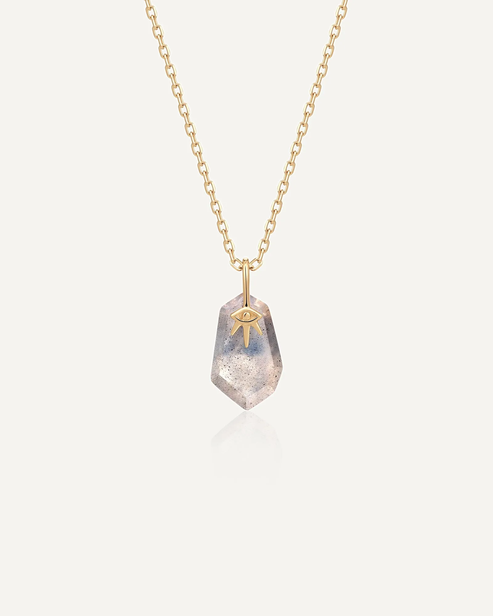 Calypso Labradorite 14k Solid Gold Necklace