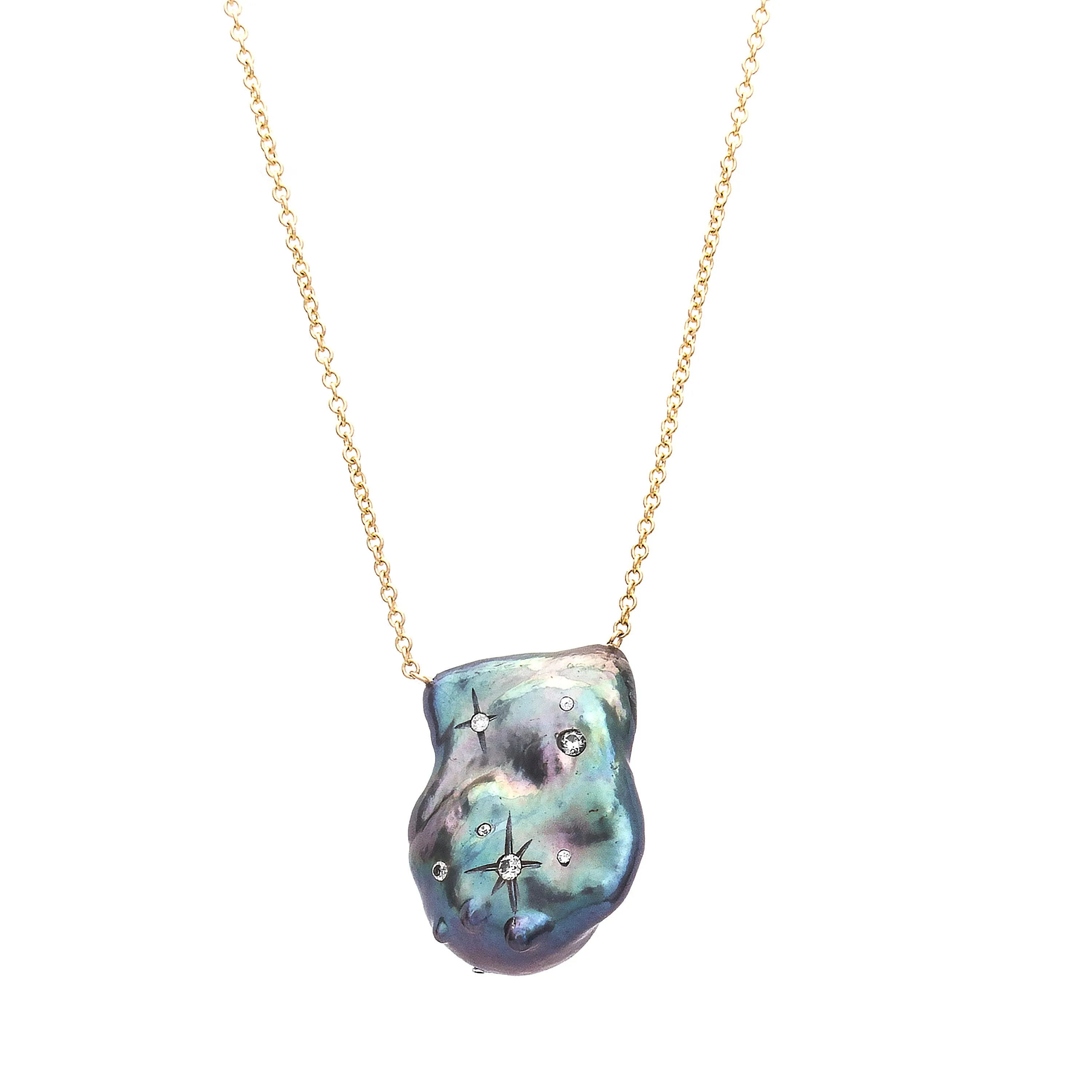 Carved Pearl Necklace