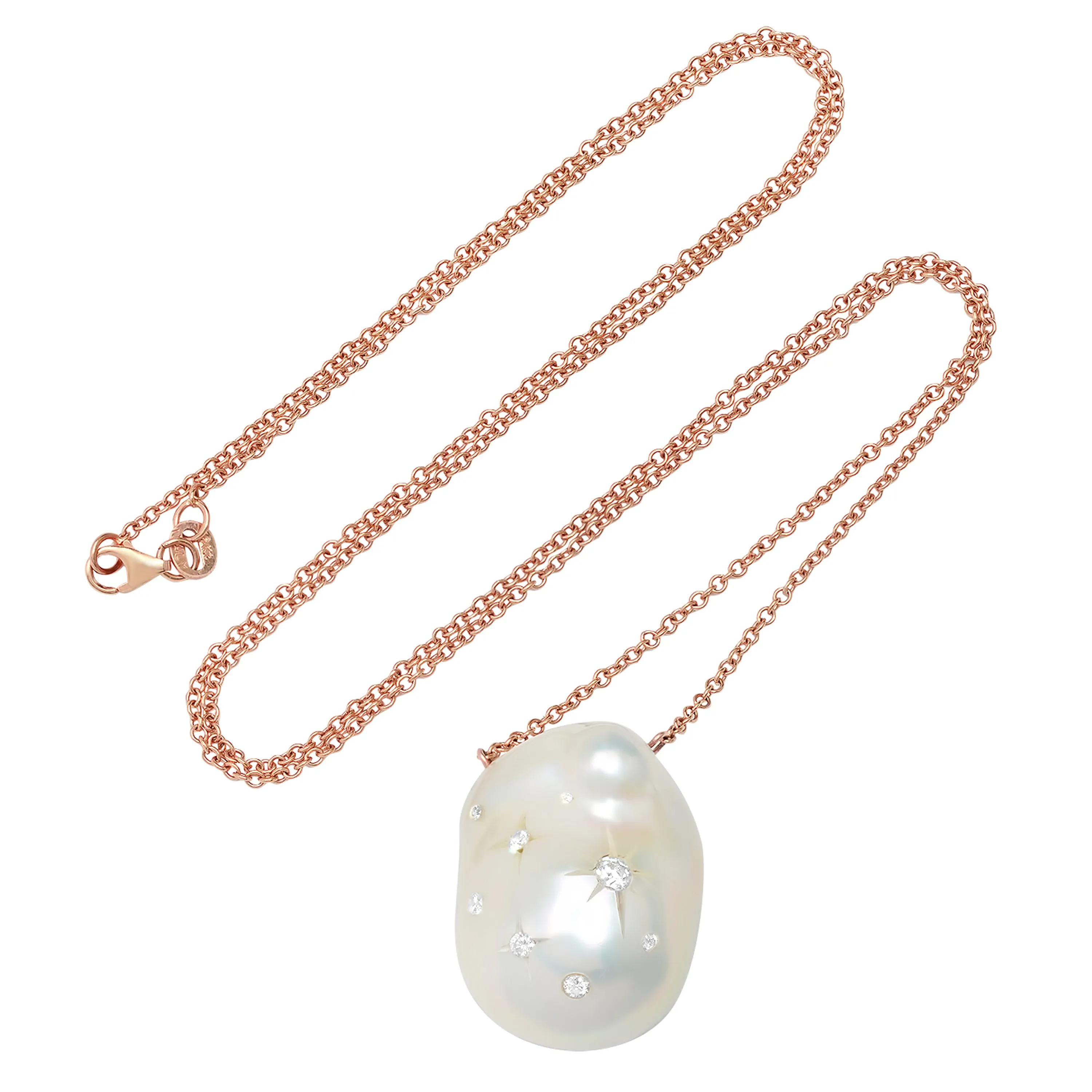 Carved Pearl Necklace
