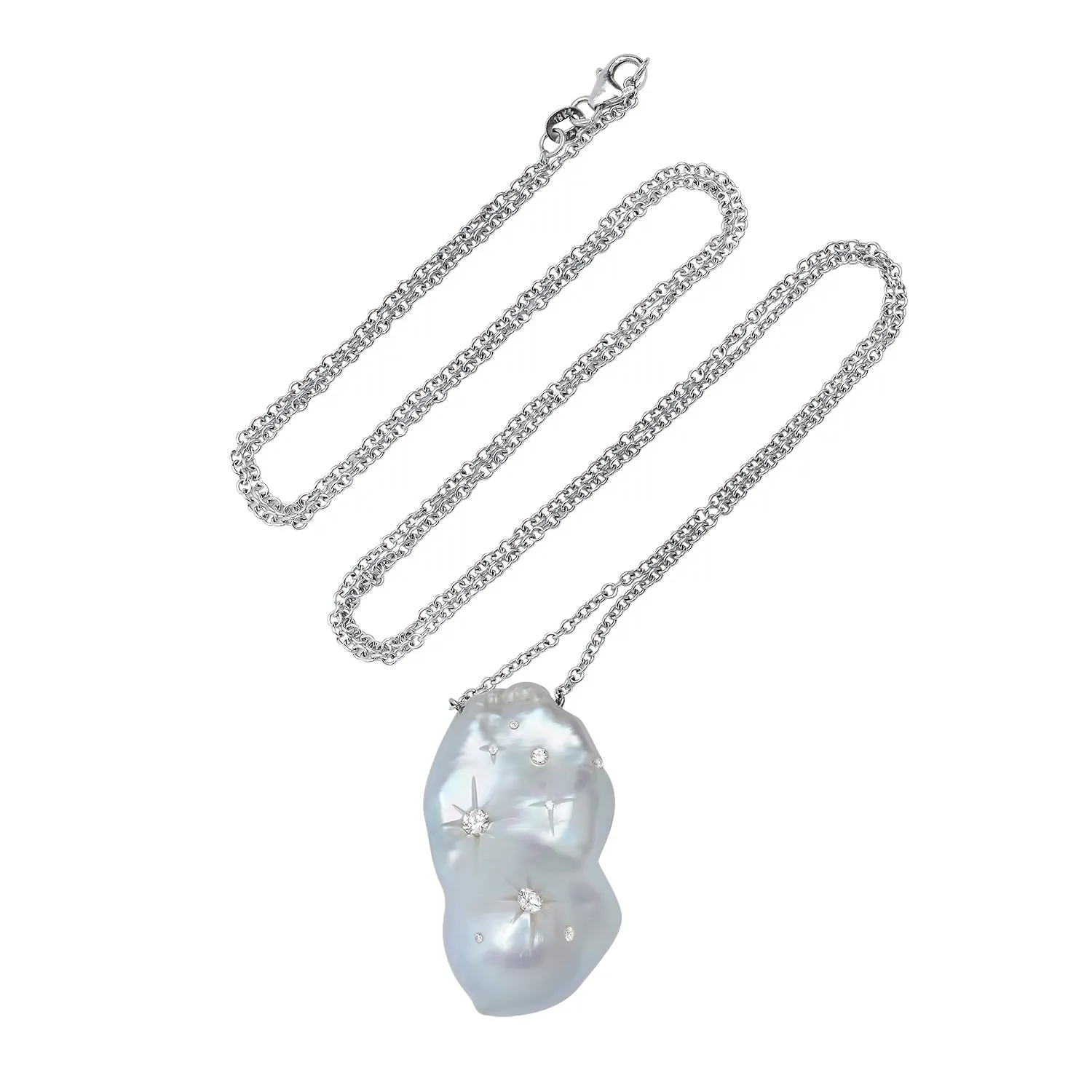 Carved Pearl Necklace