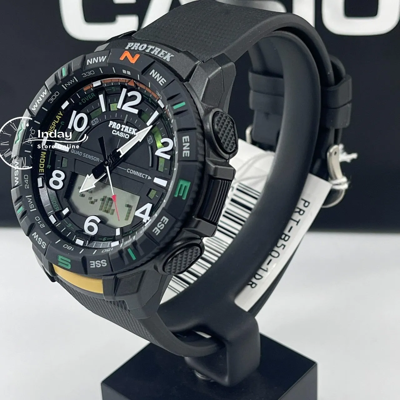 Casio Men's Watch PRT-B50-2 PRO TREK Resin Band Mineral Glass