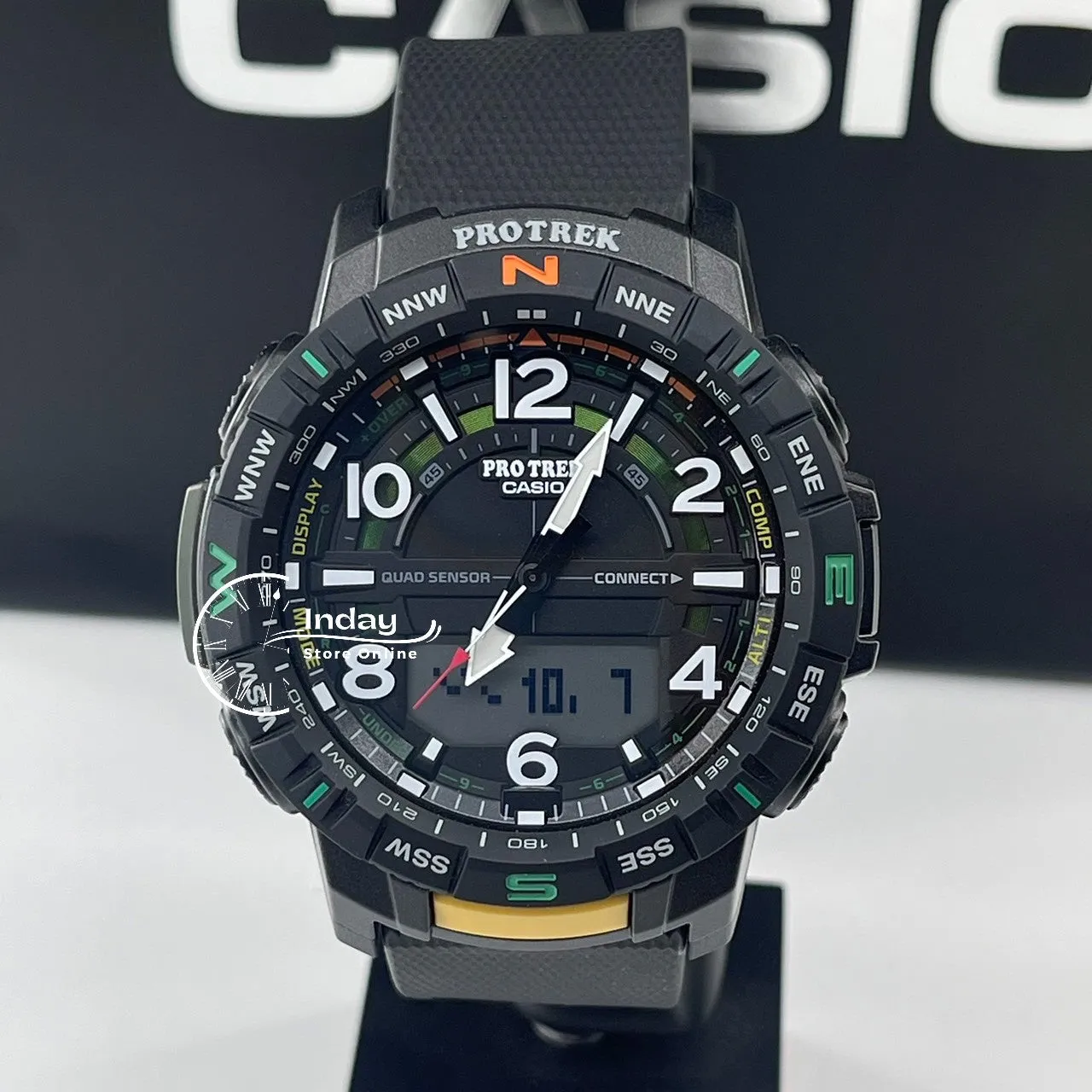 Casio Men's Watch PRT-B50-2 PRO TREK Resin Band Mineral Glass