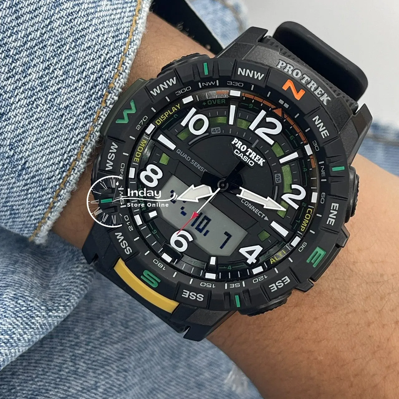 Casio Men's Watch PRT-B50-2 PRO TREK Resin Band Mineral Glass