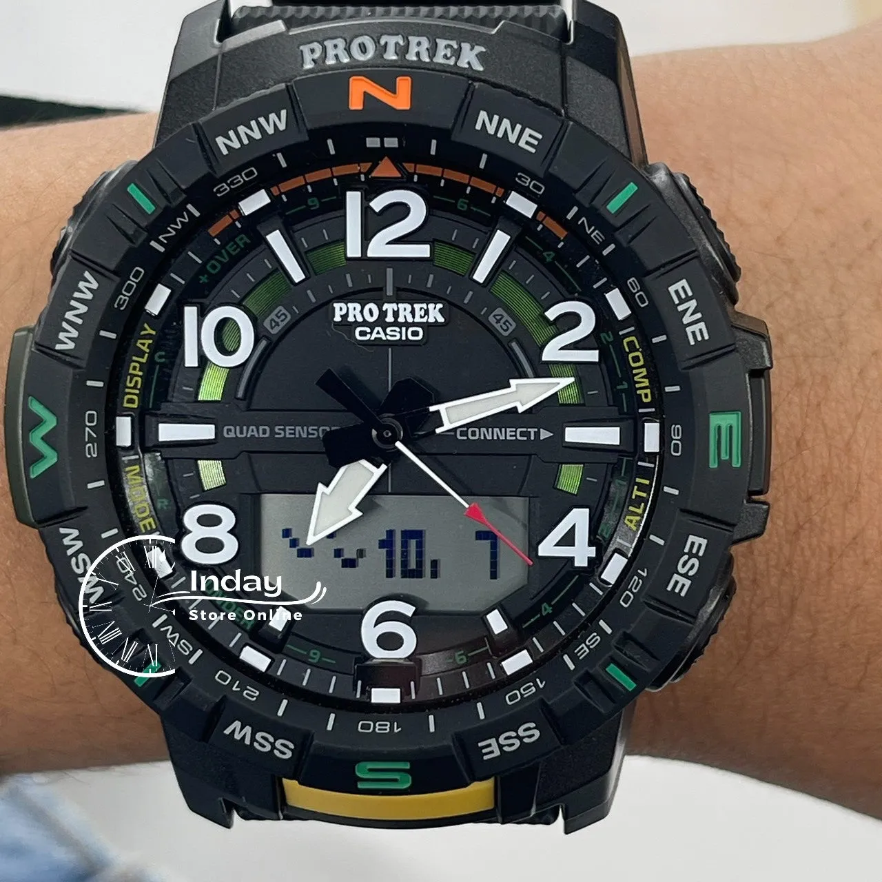 Casio Men's Watch PRT-B50-2 PRO TREK Resin Band Mineral Glass