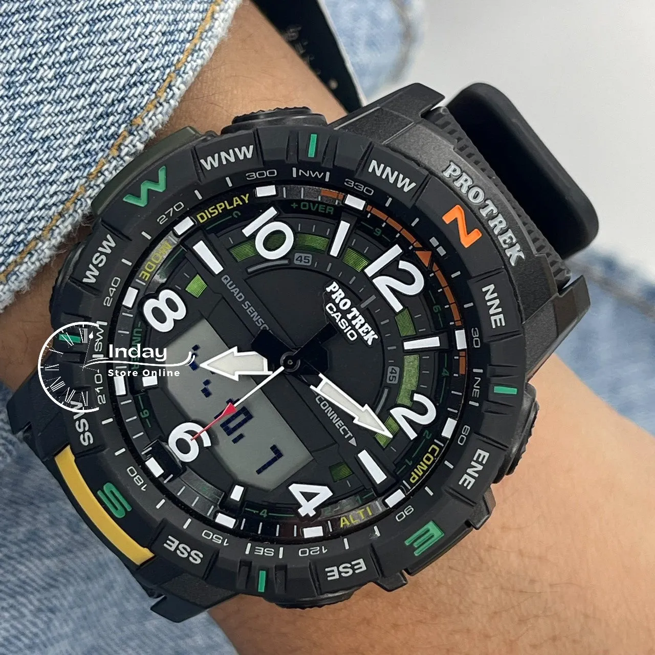 Casio Men's Watch PRT-B50-2 PRO TREK Resin Band Mineral Glass