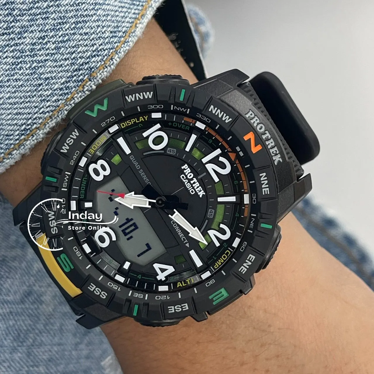 Casio Men's Watch PRT-B50-2 PRO TREK Resin Band Mineral Glass