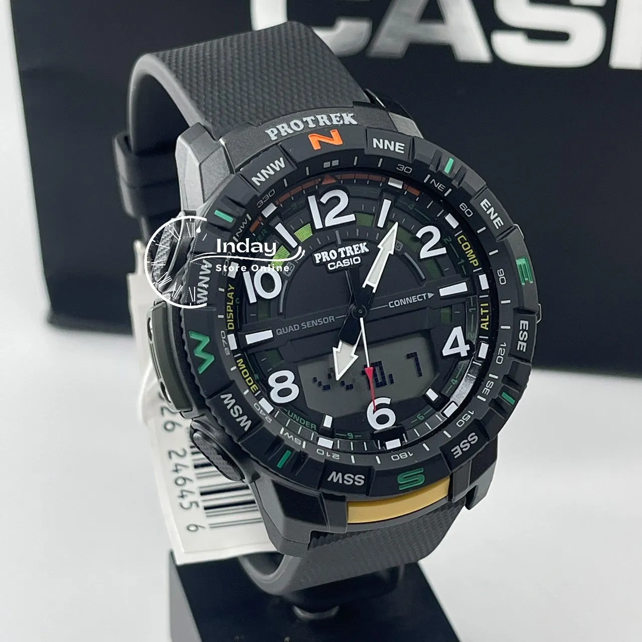 Casio Men's Watch PRT-B50-2 PRO TREK Resin Band Mineral Glass