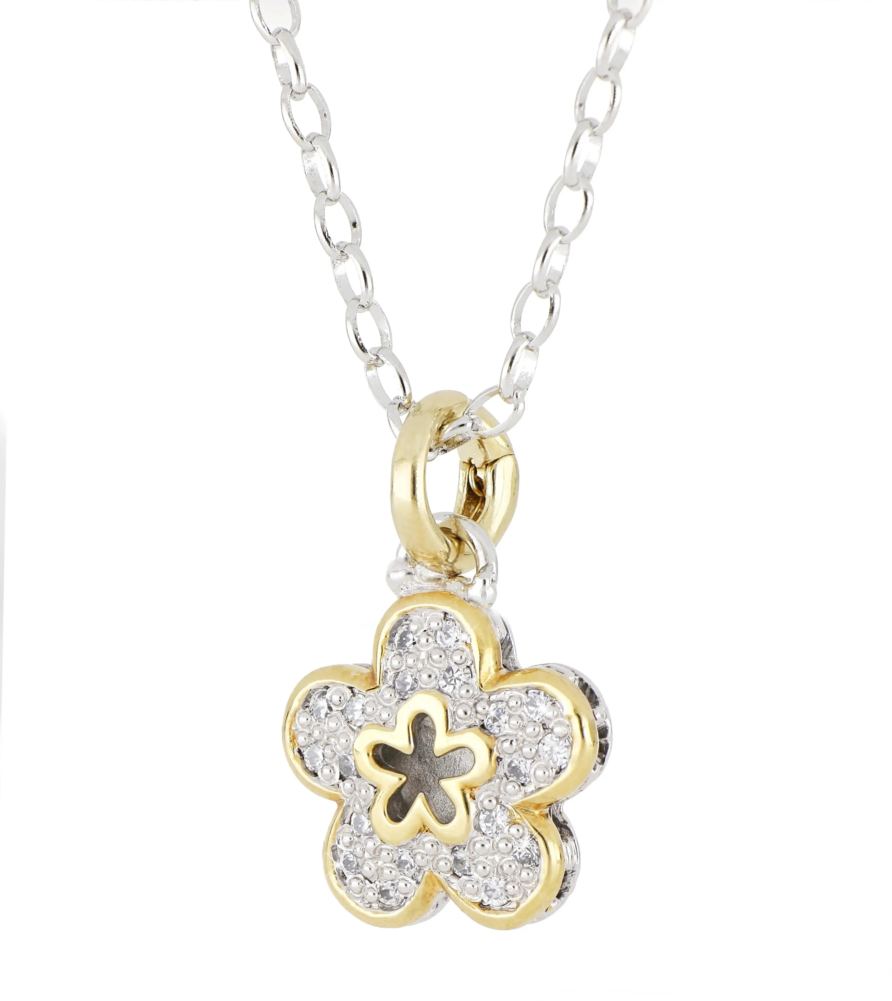 Celebration Petite Pavé - Flower Necklace