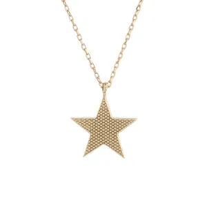 Celestial Grace Gold Star Necklace