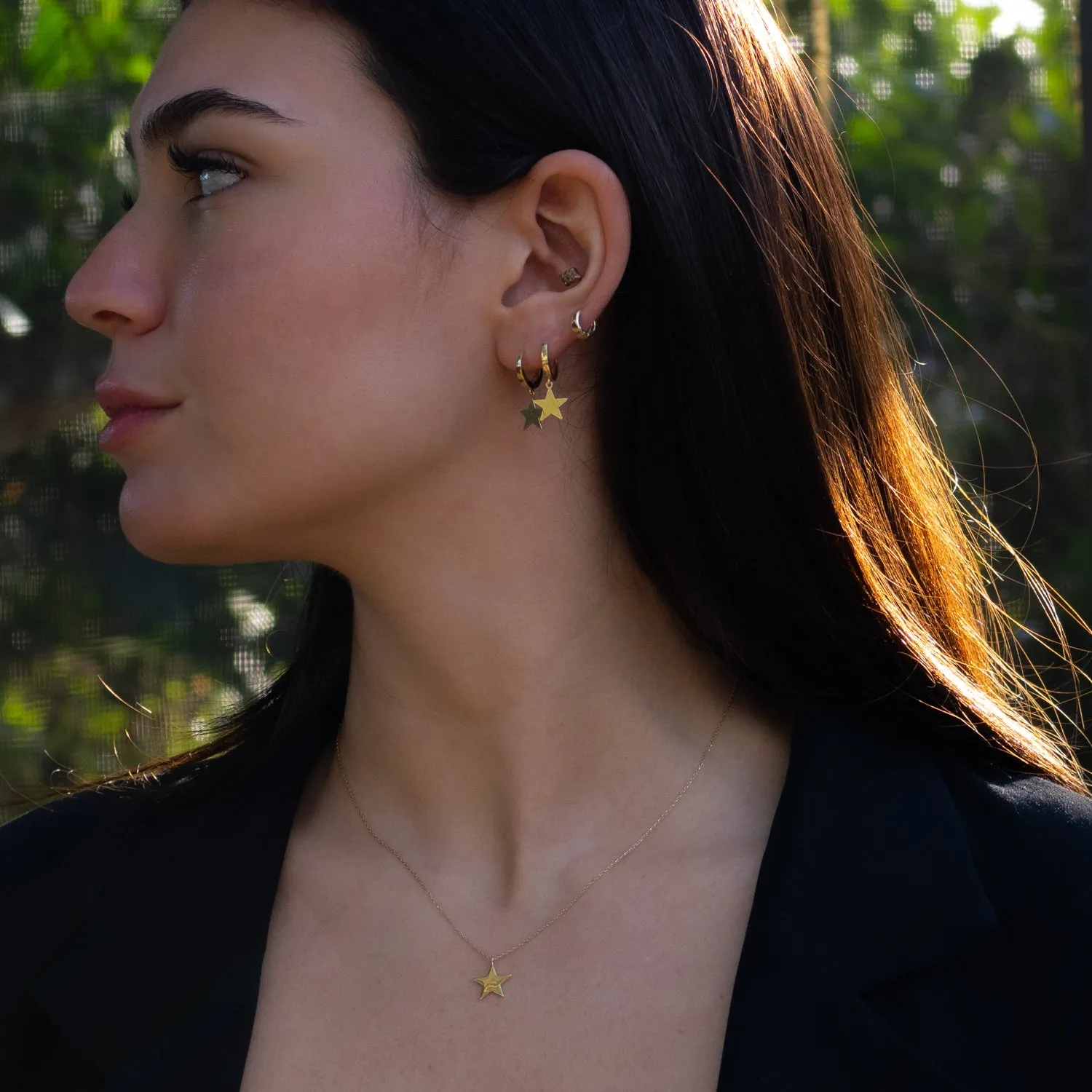Celestial Grace Gold Star Necklace