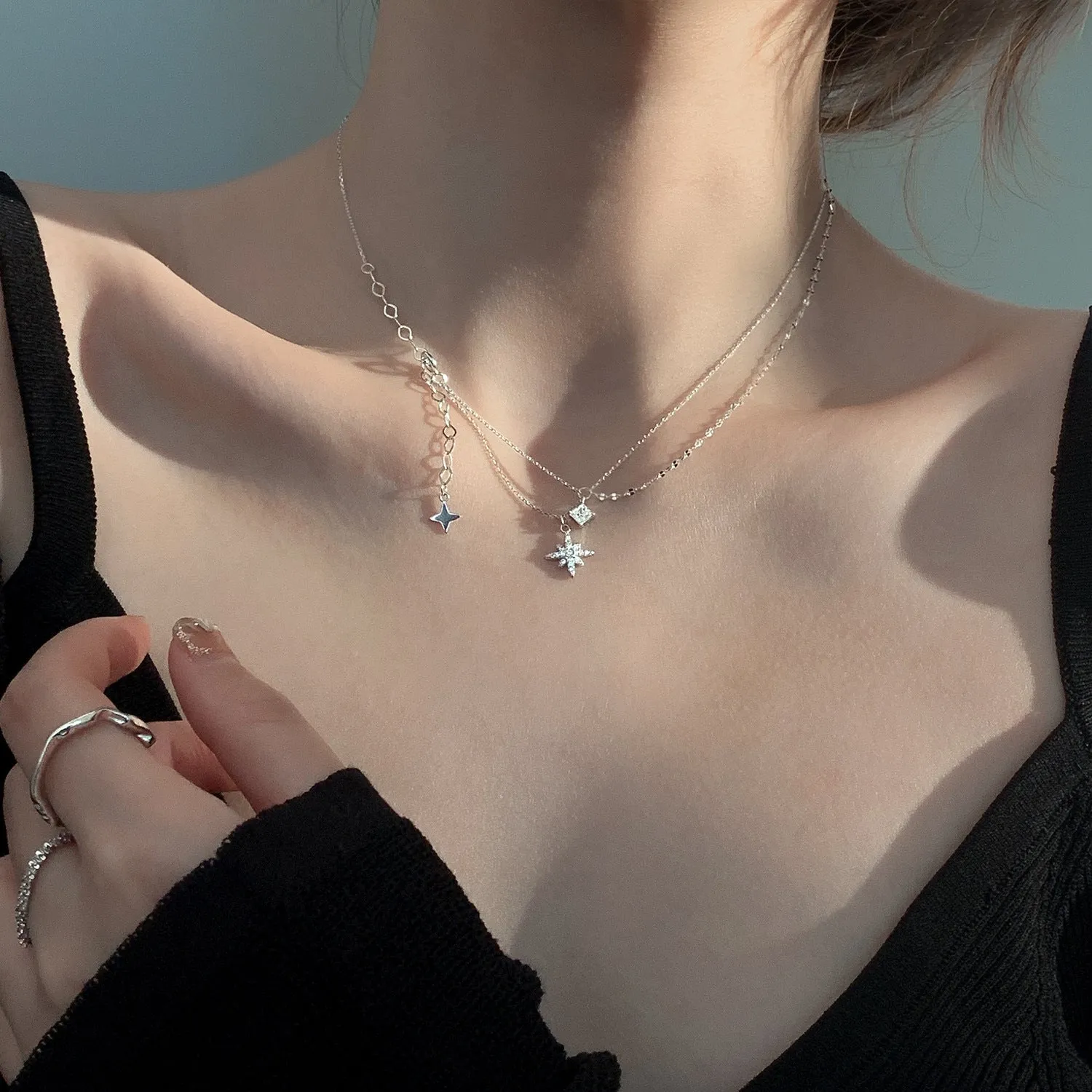 Celestial Necklace (Solid Silver)