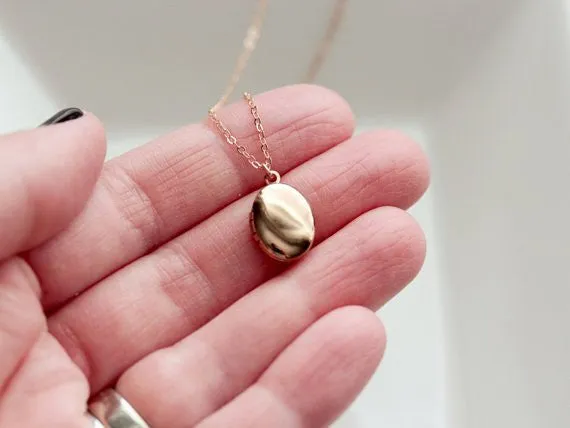 Children's Solid Lockets | Heart, Circle, Oval