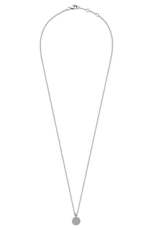 CIRCLE PAVE NECKLACE