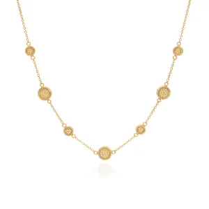 Classic Station Necklace - Gold