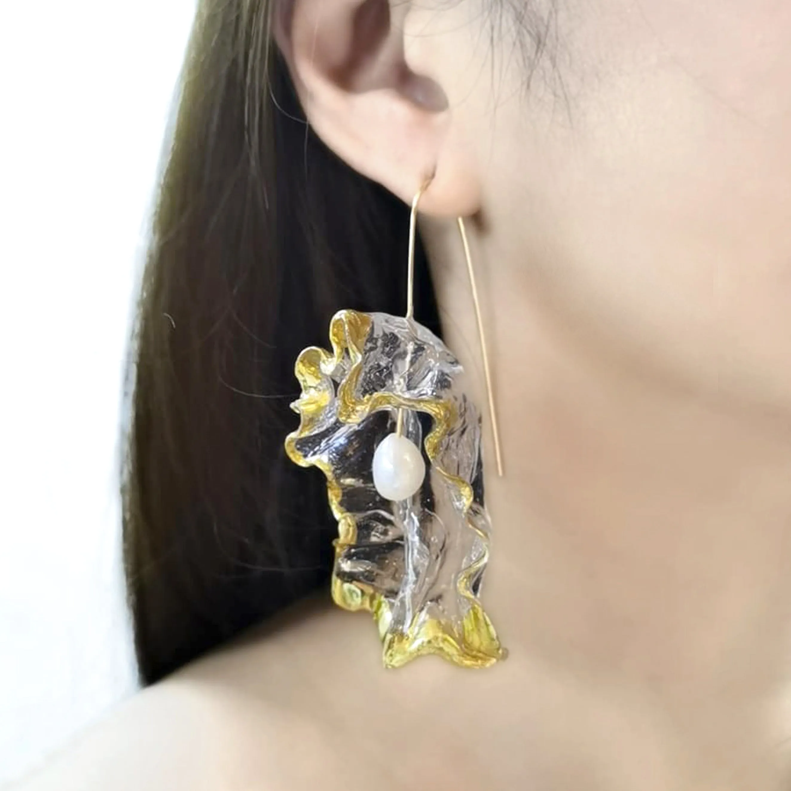 Clear Blossom With Fresh Water Pearl GL