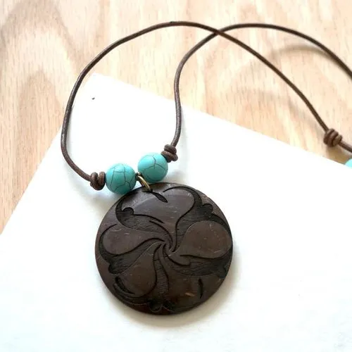 Coconut Flower Pendant