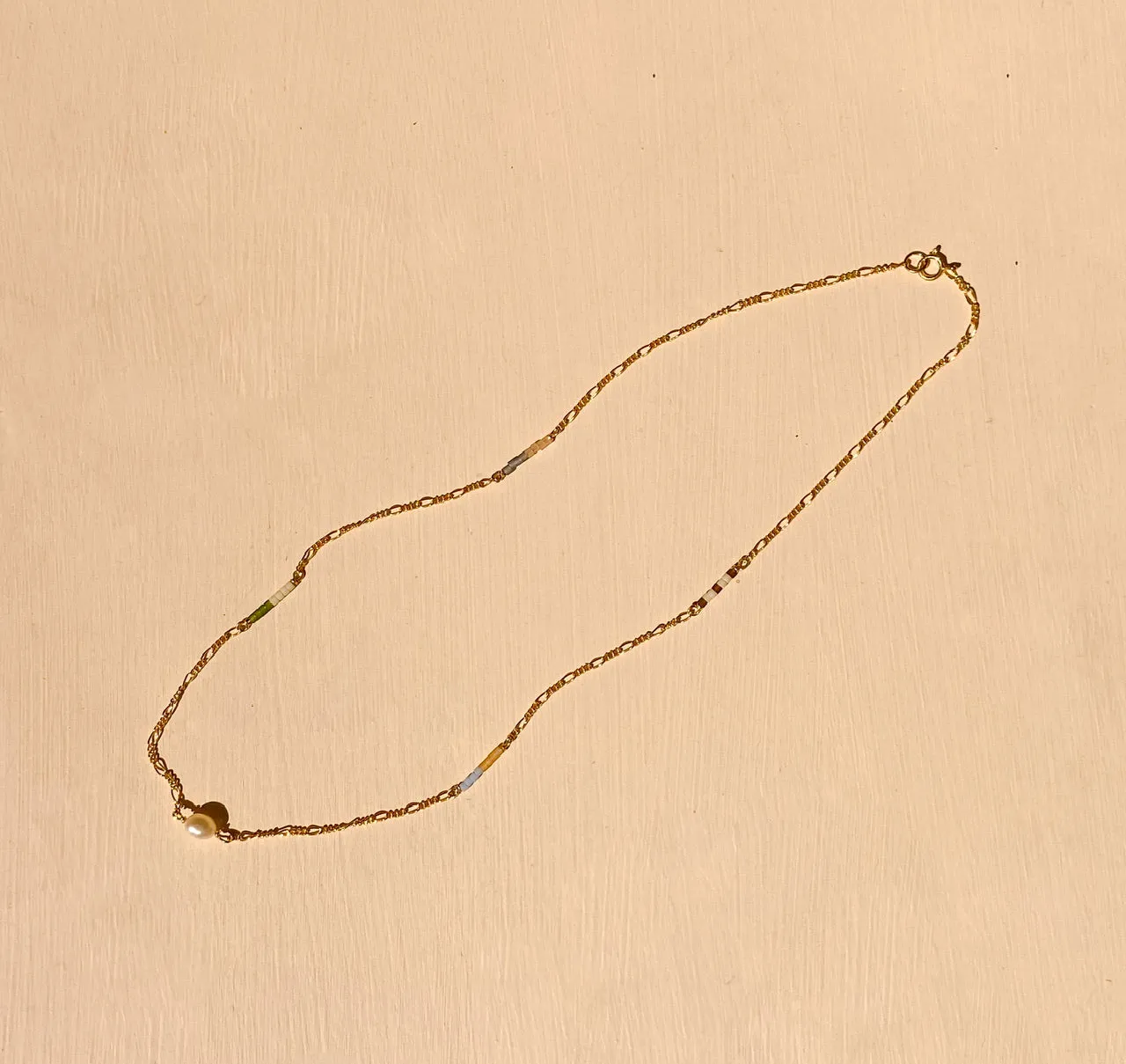 Color Stack Pearl Necklace