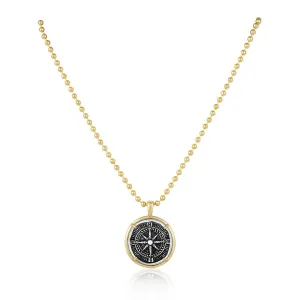 Compass Coin Necklace