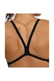 COSTUME ARENA DONNA INTERO PISCINA SOLID  SPALLINA STRETTA GRIGIO