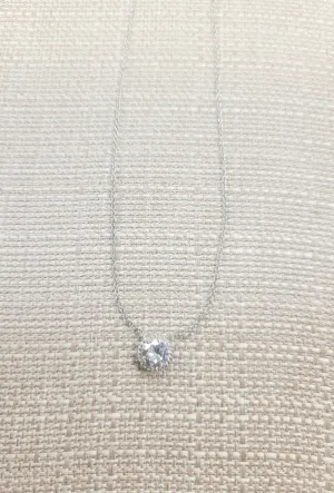 Crystal Circle on Silver Chain