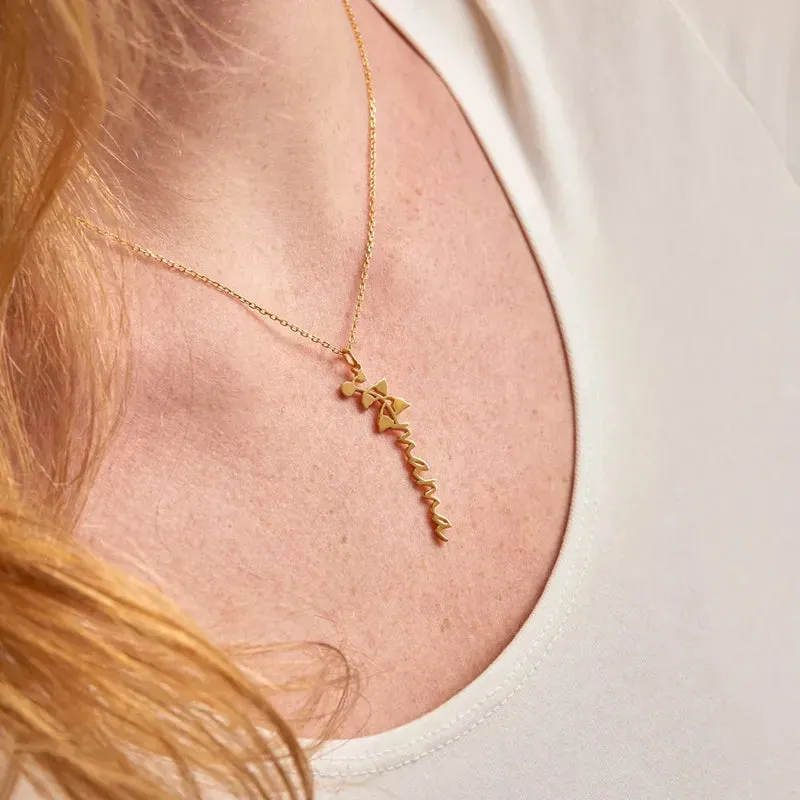 Custom Birth Month Flower Necklace