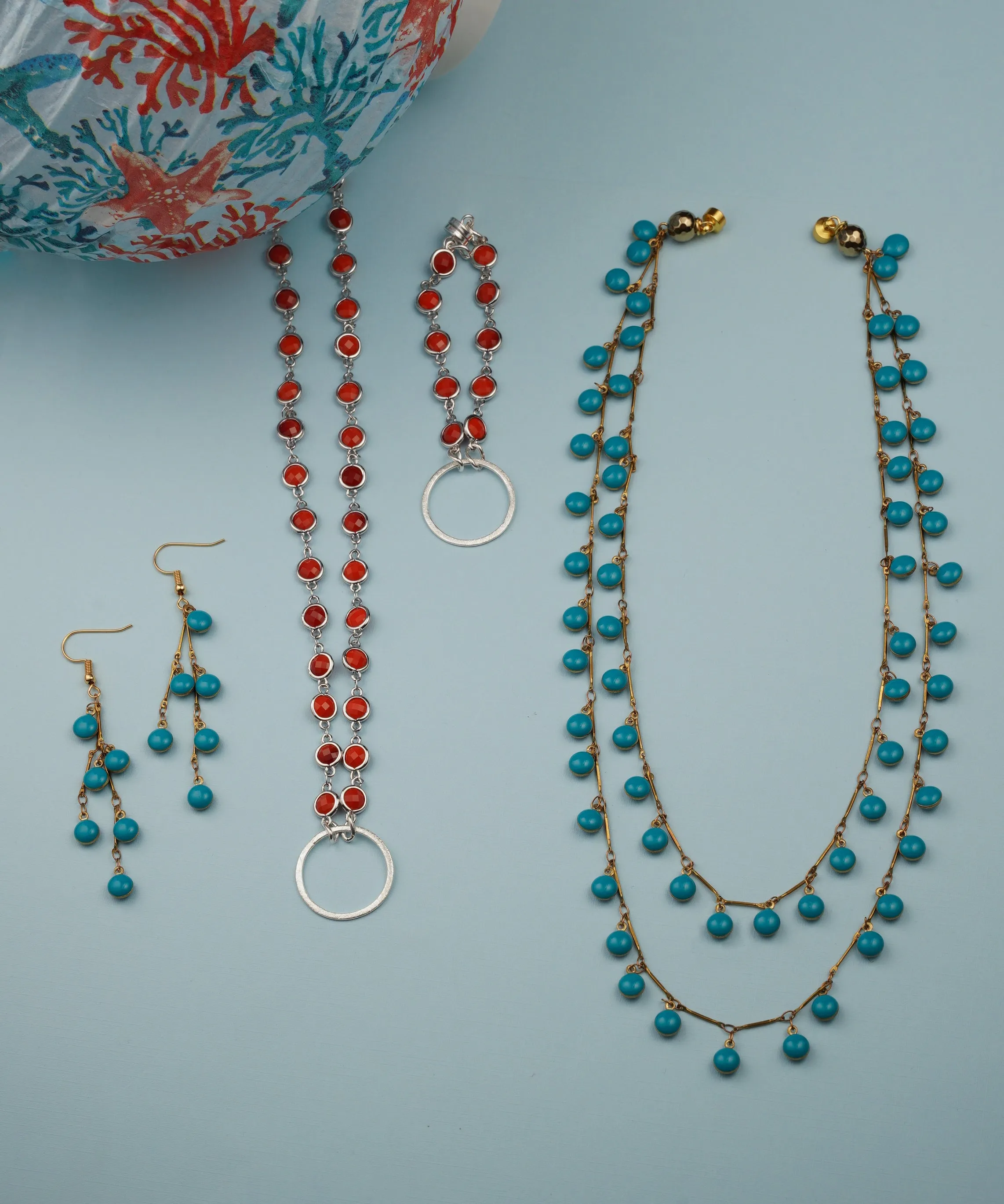Dangle Enamel Necklace