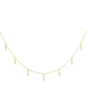 Dangling Solid Teardrop Necklace